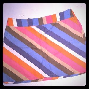 I.n.c. Striped Mini Skirt